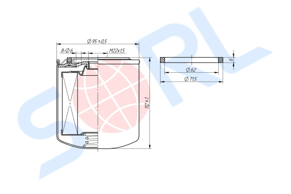 Фильтр топливный THERMO KING M22x1,5 (P550834)