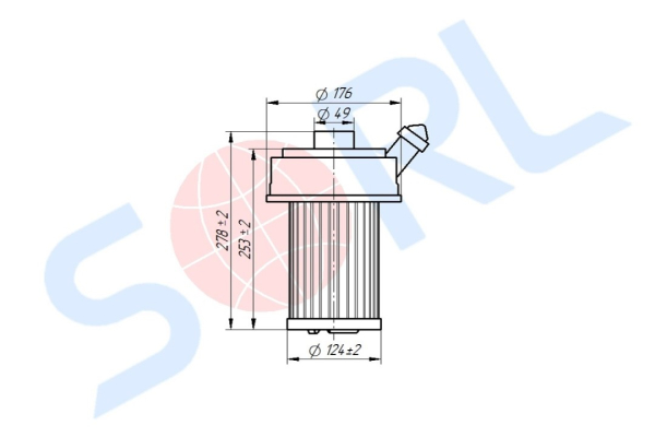 Фильтр воздушный THERMO KING, CARRIER (A8036)