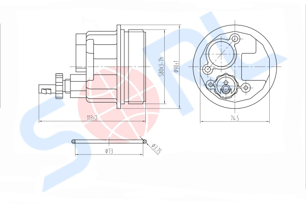 Стакан топливного фильтра PL420 (отстойник) (PL420)