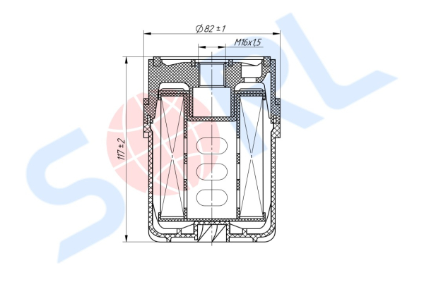 Фильтр топливный M16x1.5 MAN, RENAULT, SCANIA, КАМАЗ CUMMINS (FF42000)