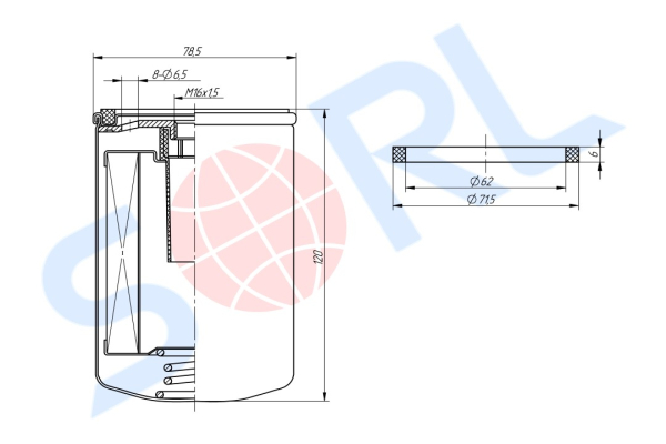 Фильтр топливный AdBlue М16х1.5 FOTON (1116712501017)