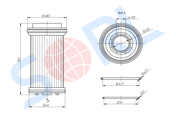Фильтр AdBlue SITRAK (14574360880CY)