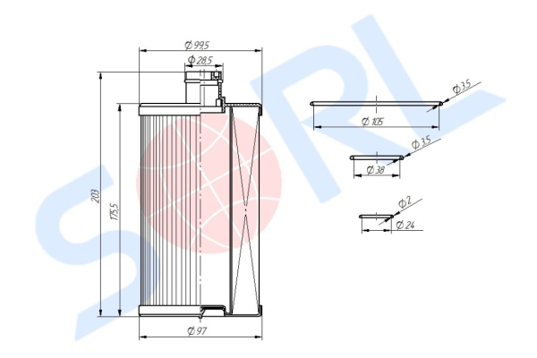 Фильтр топливный SITRAK (WG9925550105)