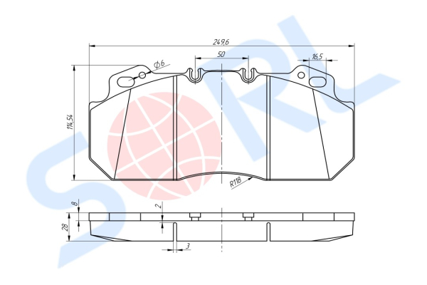 Колодки тормозные дисковые RENAULT, VOLVO (29090)
